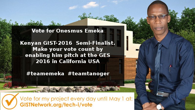 JosephMunji's tweet photo. Vote for Onesmus Emeka. Give Kenya a chance to host the next GIST Boot Camp https://t.co/JmdYywUwdh #teamemeka https://t.co/ftfLyVsi5O
