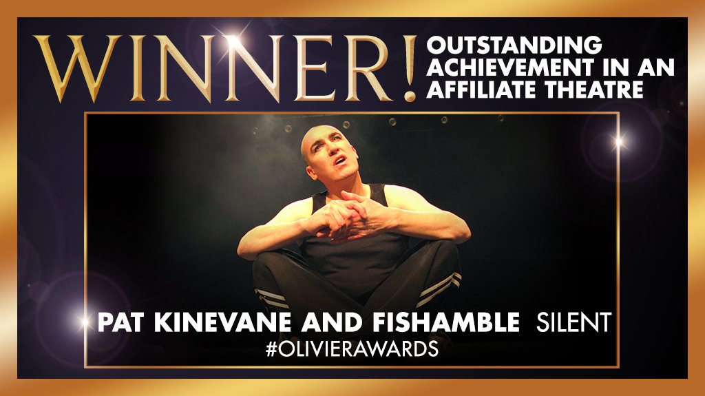 OlivierAwards's tweet photo. It's in the bag for Pat Kinevane  &amp; Fishamble - congratulations Silent! #OlivierAwards https://t.co/aY4MFTQhBj