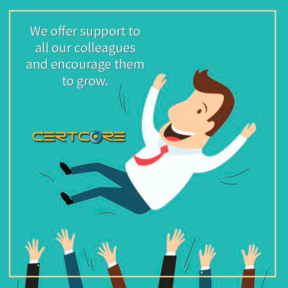 CertCore's tweet image. At Certcore you will find challenging projects, professionalism, optimism and consistent support #joinCertCore