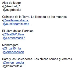 _LauraGallego's tweet photo. Y los ganadores del sorteo del Día del Libro Infantil y Juvenil son... 🏆 https://t.co/RdFtCyHrp6