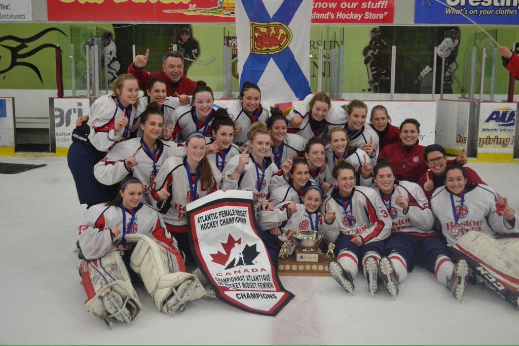 HockeyNS's tweet photo. .@MBPaaa's @HC_EssoCup-bound after beating Moncton 4-0. @J_Thibeau got the W and didn't allow a goal all tournament! https://t.co/cLIes2QVFe
