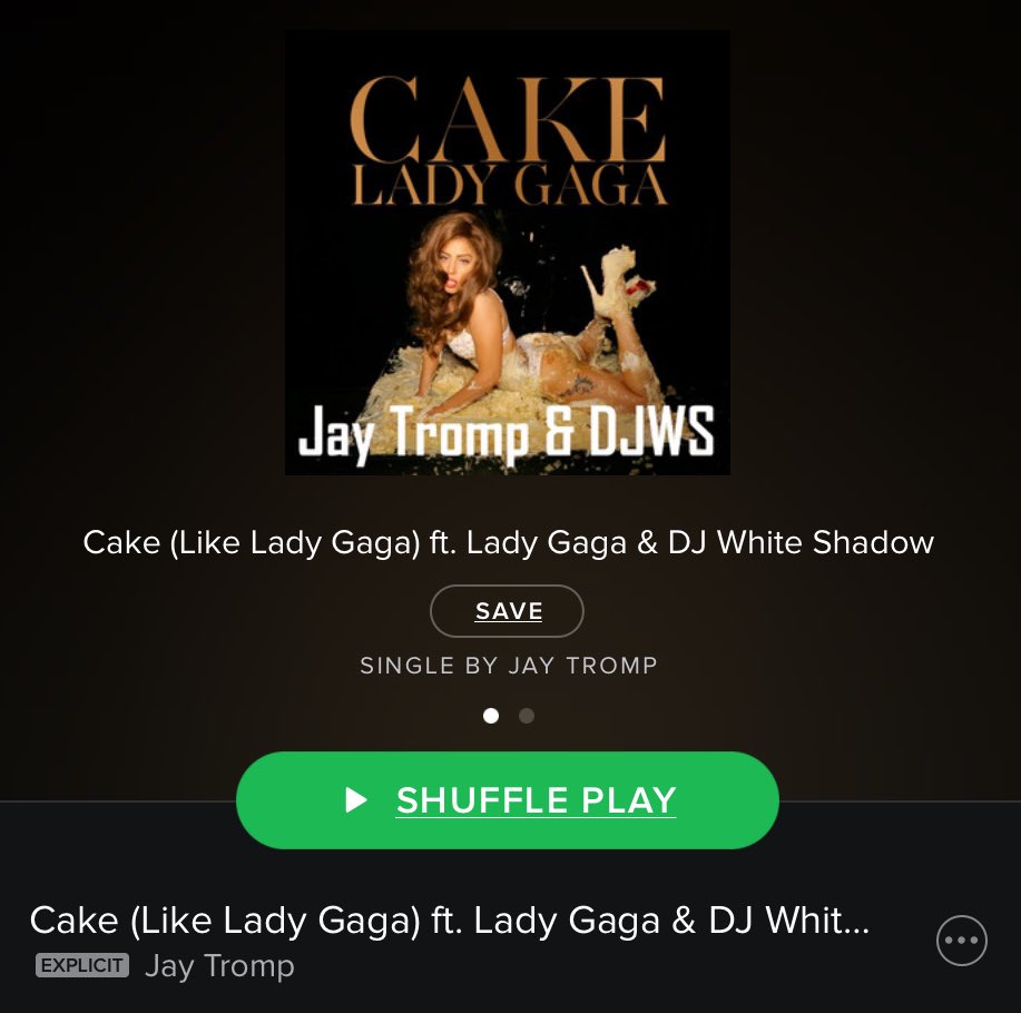 LADY GAGA on Twitter "'Cake Like Lady Gaga' has been unofficially