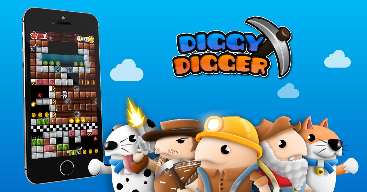 DiggyDiggerGame's tweet image. Check out #DiggyDigger available on iOS and tvOS diggydigger.com #madewithunity