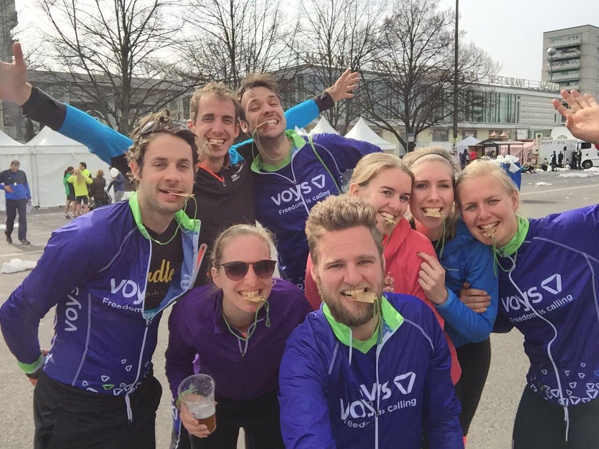 Wat zijn we trots op onze collega's. Zij hebben vandaag de Berliner Halbmarathon verslonden! 💪