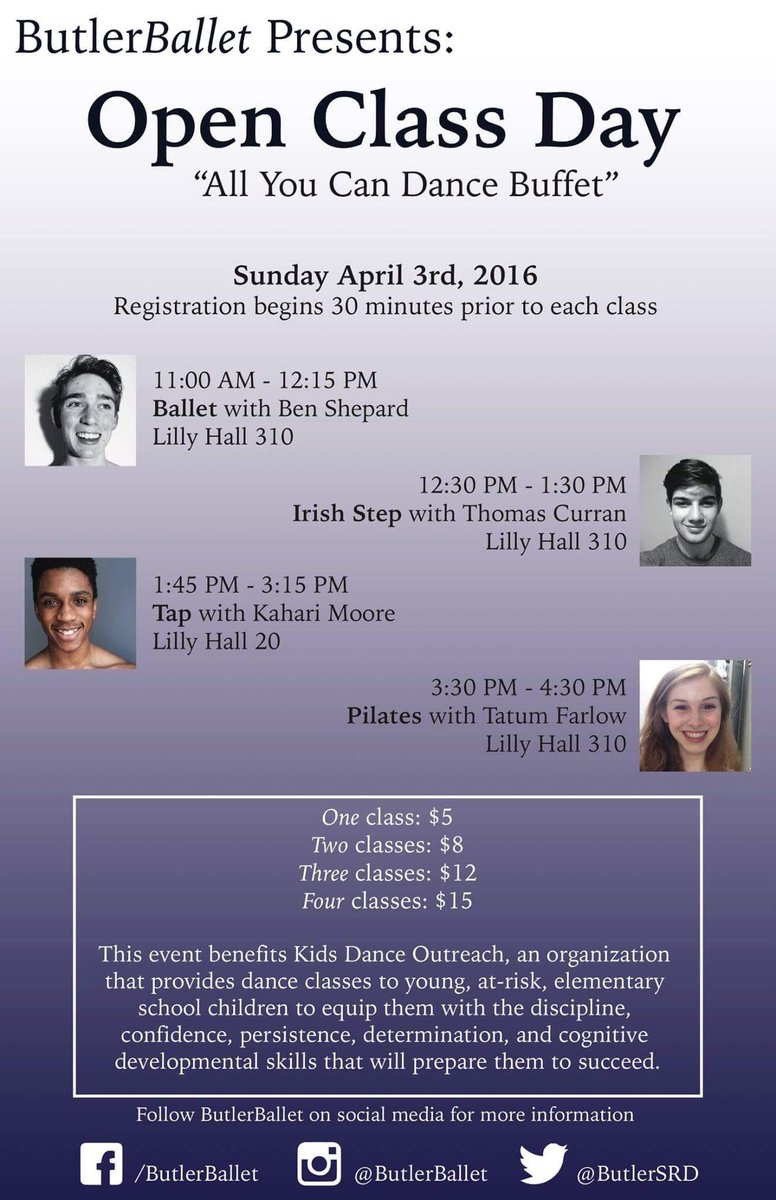 ButlerSRD's tweet image. Come and support Butler Ballet and @KDOutreach!