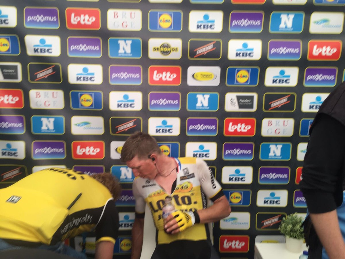 vismaleaseabike's tweet photo. This is how you look after finishing 3rd in the #RVV. https://t.co/cEh1zw8s3v