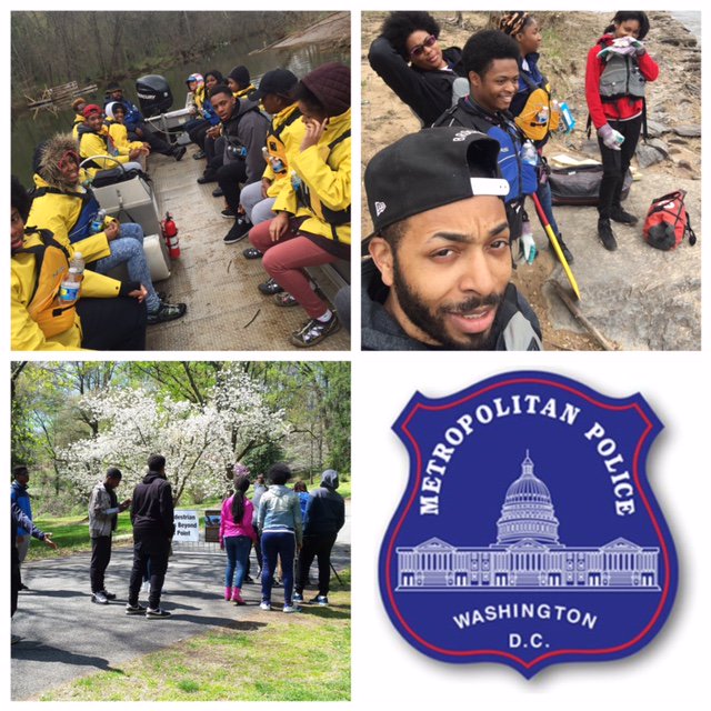 DCPoliceDept's tweet photo. MPD's YIP unit mbrs engage in trust bldg exercises w youth from 3 communities for Youth Creating Change orientation! https://t.co/9jrUwWuYmH
