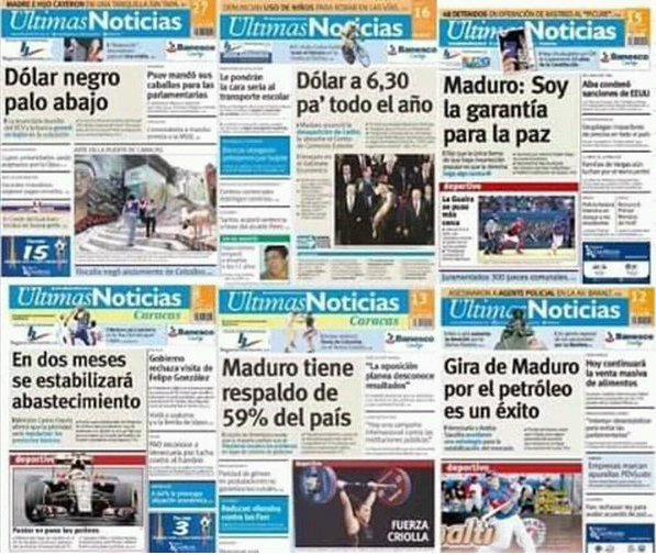 RConfidencial's tweet photo. Vean  portadas @UNoticias. Señalen una verdad. El periodismo que es propaganda política no es periodismo. https://t.co/dPvBt51BMw