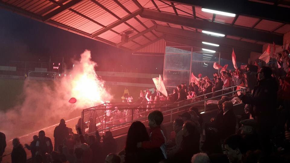 kveaalter's tweet photo. Als je dit kan in 2de provinciale. Wat een sfeer, wat een feest. Supporters jullie waren FANTASTISCH! #kveopéén https://t.co/m7Ap2zr9MI