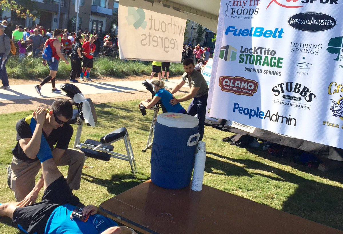 keepatxadjusted's tweet photo. Supporting @woregrets with free massages at #Austin1020! #community #greatcause #keepaustinadjusted https://t.co/8HyQz8puYQ