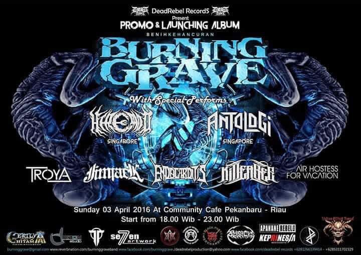 Here we are at Pekan Baru, second gig ... after more than 8 hours of travellin' time from Padang #SumateraTour2016