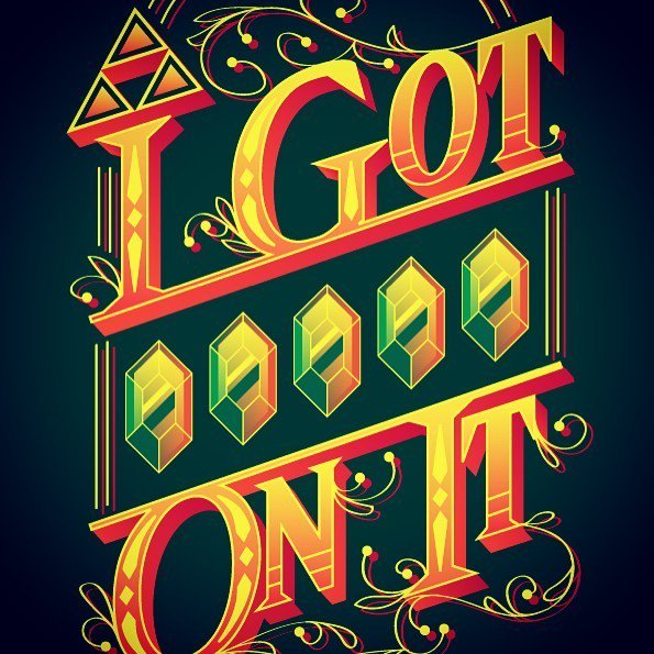 Pinteezy's tweet photo. #igot5onit messing with that #dekuseed 😅 new design done! #5onit #rupees #triforce #zelda … https://t.co/QlihYd73OI https://t.co/AD5Wces3dE