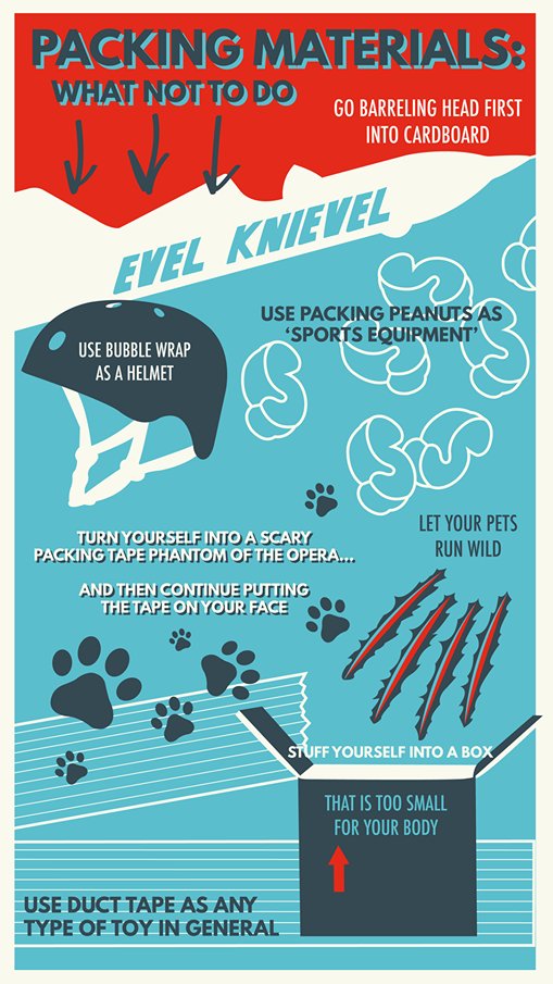 BooskaWorldWide's tweet photo. Don't do any of these things with your packing materials. Just don't. https://t.co/L42igVM3t3