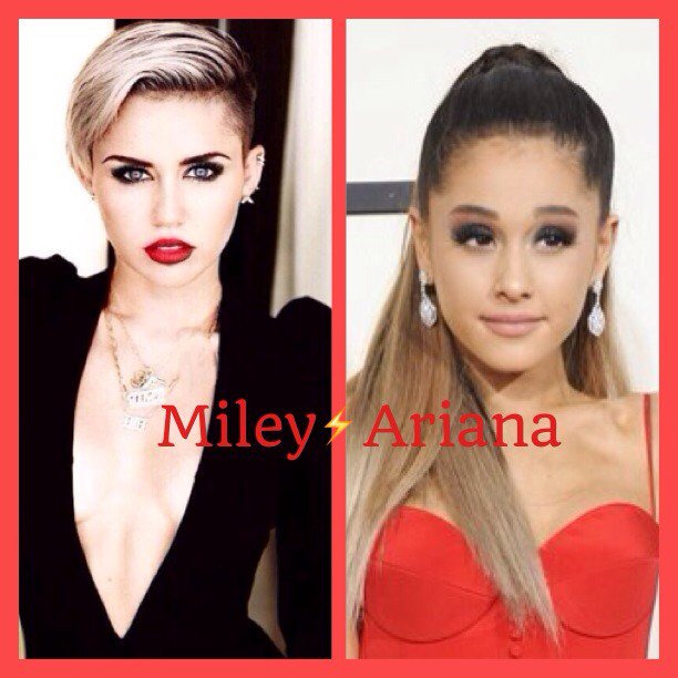 ___VS___vs___'s tweet photo. #RT #Smilers #MileyCyrus                       #Fav #Arianators #ArianaGrande https://t.co/J2x6RL9OPZ