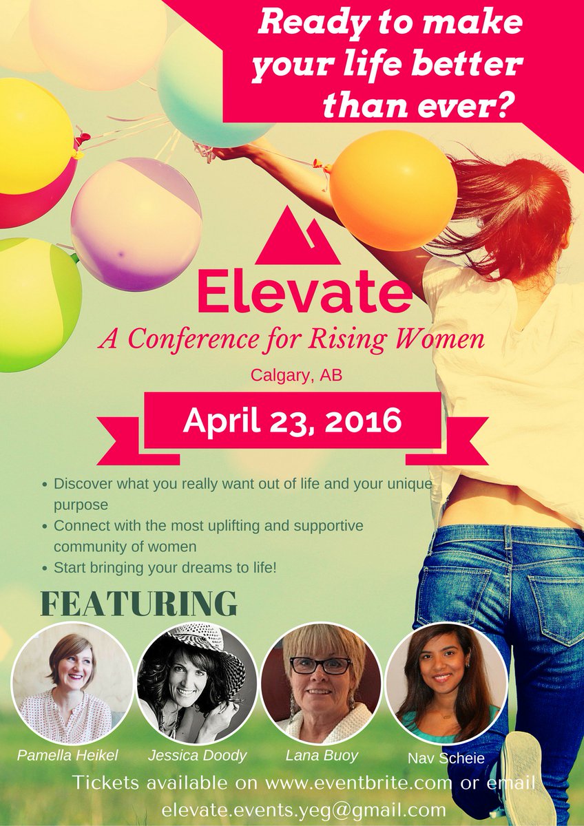 Elevate2016's tweet photo. Pls RT: Earlybird ticket sales end tomorrow!! Don't forget to register, it's only 3 weeks away! #yycevents #yyc https://t.co/4bcxEG0RDy