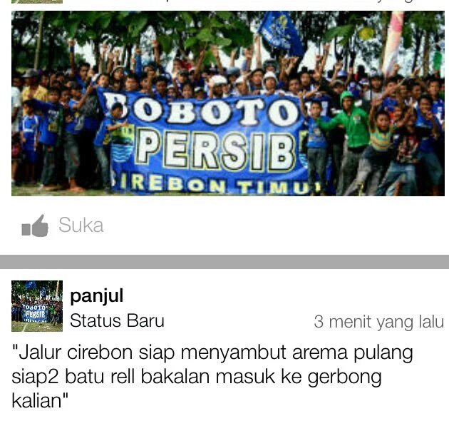 AremaniaBandung's tweet photo. Hati hati bagi rombongan yang pulang melewati jalur rawan,, photo taken @AREMA_CRB https://t.co/G6QvxfDaD0
