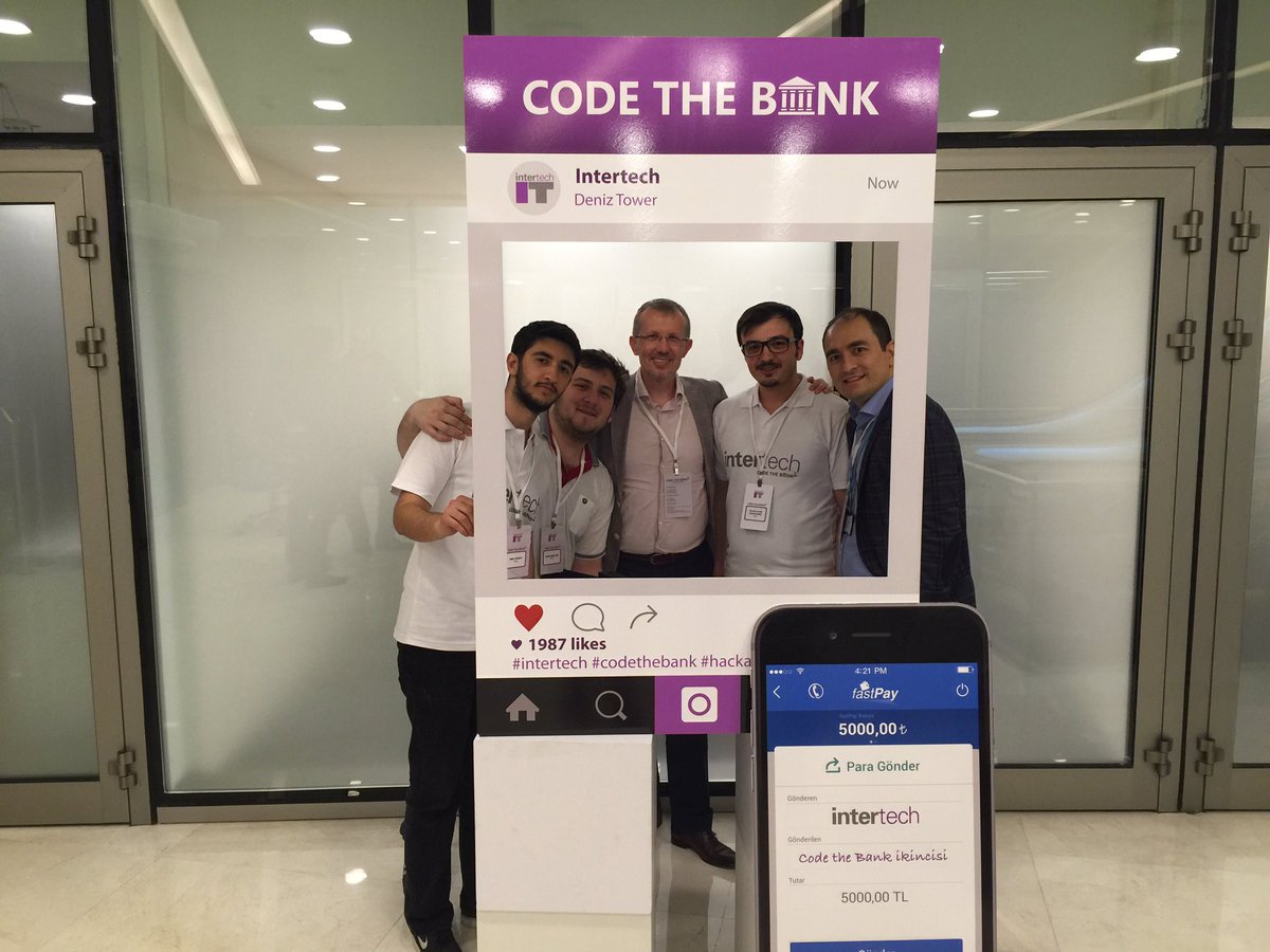 mromeruyar's tweet photo. #codethebank #hackathon @intertechIT harika ekipler! Tebrikler! https://t.co/611EOtGXv3