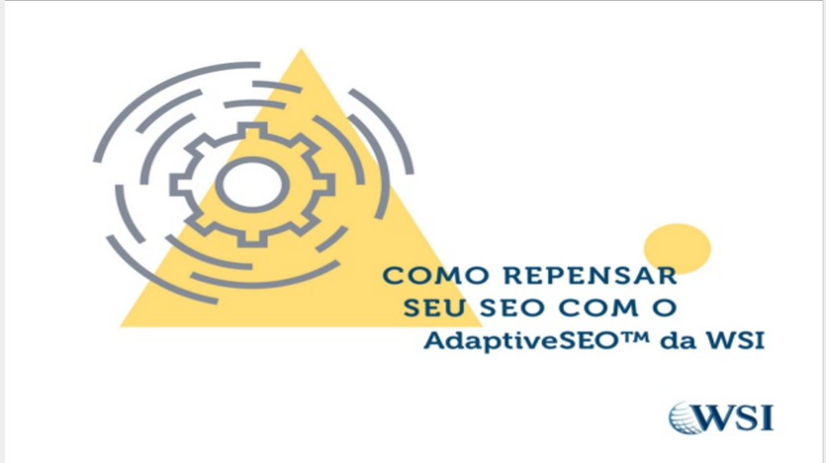 WSITecOnline's tweet photo. Domingo é dia de leitura e hoje nosso Ebook é sobre Adaptive SEO.
https://t.co/fW0mfftc25 https://t.co/N6w3MbfYnK