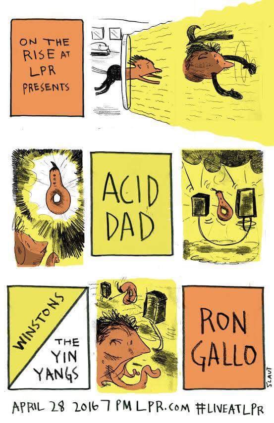 rongallo's tweet photo. NYC: 4/28 is gonna be great at @lprnyc with mah boyz/rocknroll greats @aciddad666 @winstonsband #yinyangs https://t.co/J7UDVFiNQh