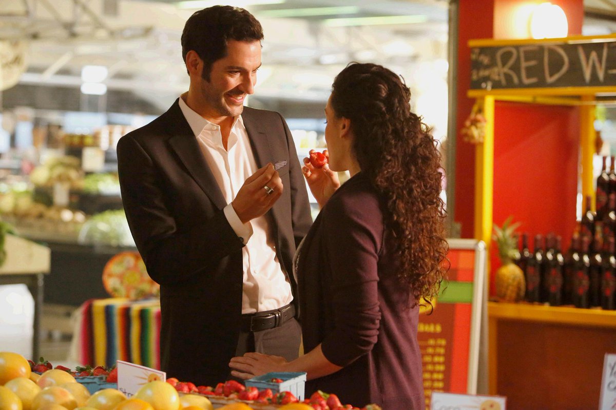 #Lucifer is a strawberry expert. 🍓