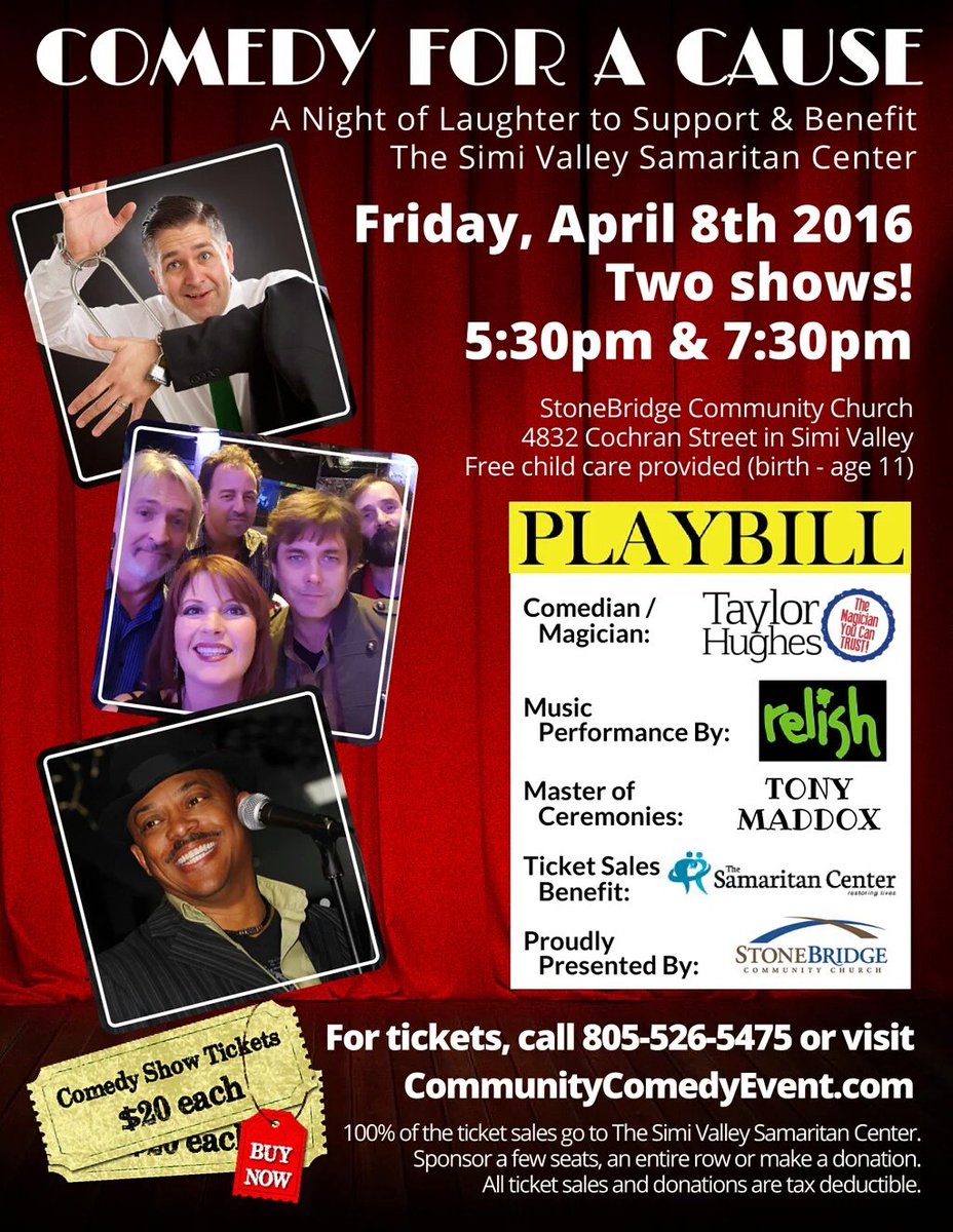 StoneBridgeSimi's tweet photo. #SimiValley- Support your community and @SamCenterSimi this Friday night!
Pls retweet! https://t.co/gx5kfU4txM