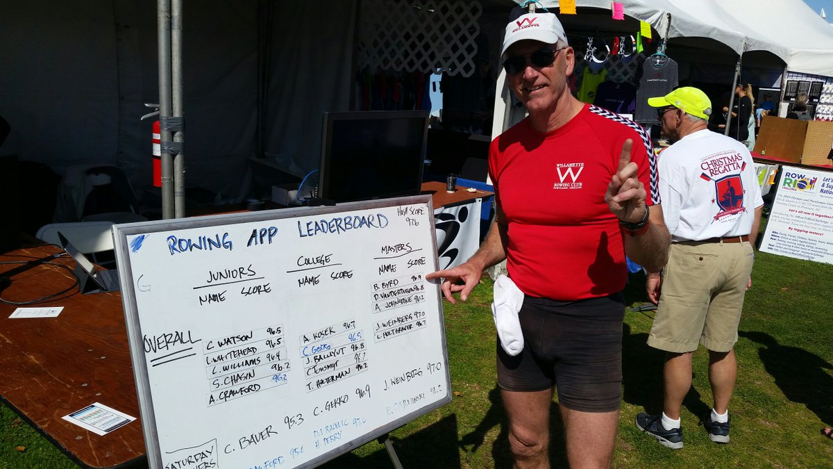 RowingApp's tweet photo. #Willamette rowing onto the leaderboard! How well do you row??? #RowingApp @crewclassic https://t.co/tVtH71MUYq