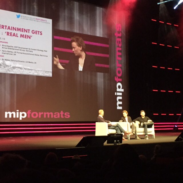 sevenonestdint's tweet photo. #realmen at #MipTV2016 #mipformats panel primetime entertainment get's more physical https://t.co/wm9Uj2JyAq
