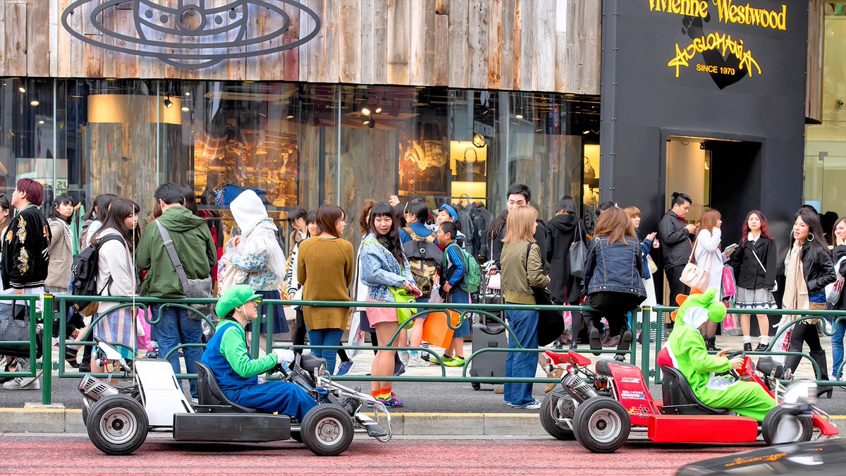 Mario Karts on the street in Harajuku today. 原宿 | Tokyo Fashion | Scoopnest