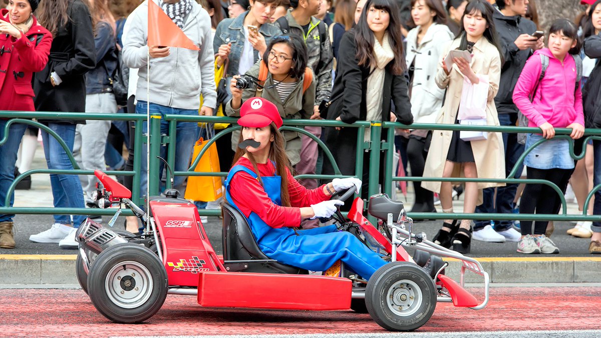 Mario Karts on the street in Harajuku today. 原宿 | Tokyo Fashion | Scoopnest