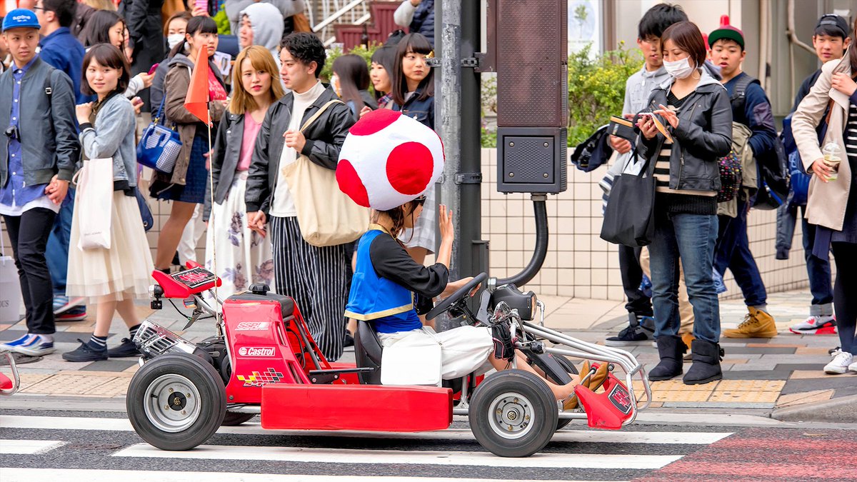 Mario Karts on the street in Harajuku today. 原宿 | Tokyo Fashion | Scoopnest