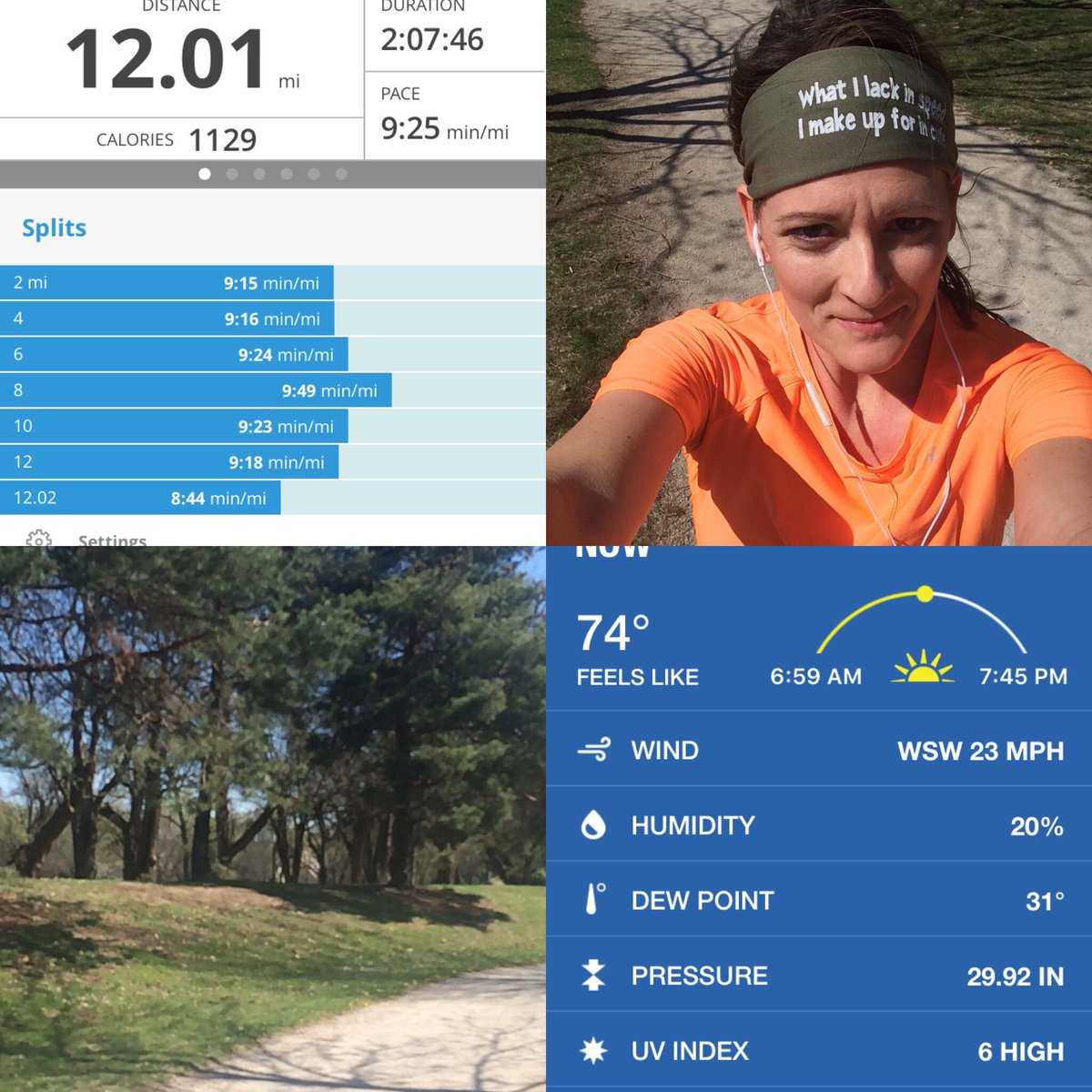 MamaGottaRun's tweet photo. 12 sunny but windy miles! π¬ππ¬π #RunderfulRunners #earthathon #runninginslowmotion https://t.co/bOMHteJGiW
