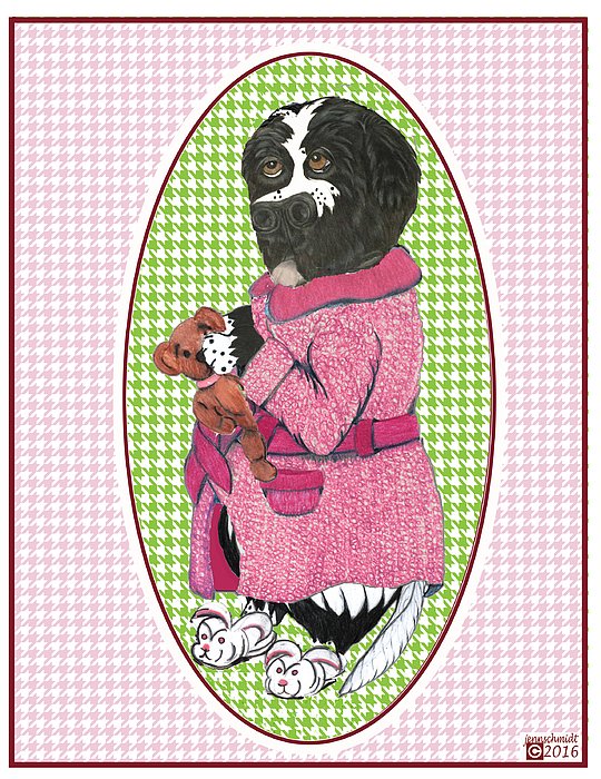 FinnyTheNewf's tweet photo. New artwork for sale! - "Finny\'s Pink Robe " - https://t.co/Pkp1Yuyz6o @fineartamerica https://t.co/rzK57icfJJ