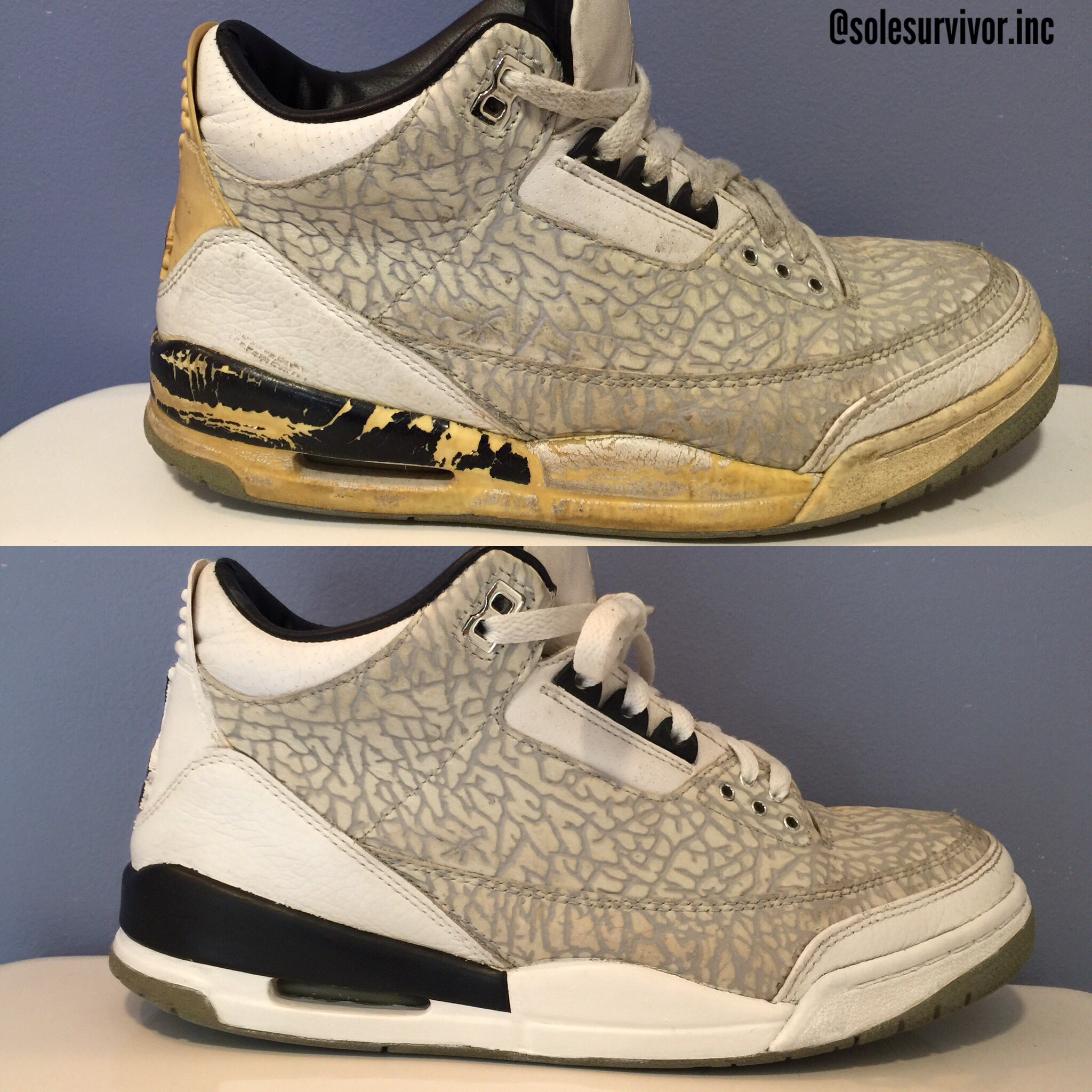 Sole Survivor Shoes On Twitter Before And After Restoration On These Flip 3 S Shoerestoration Jordans Https T Co 0gmd7mukov