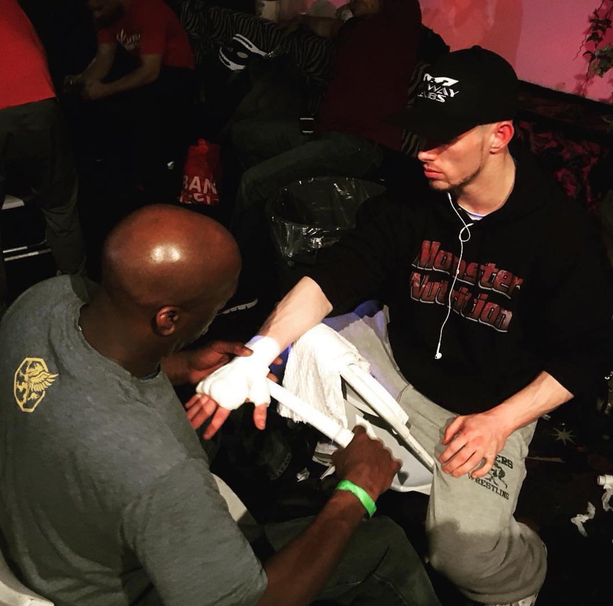 MyWayLabsCorp's tweet photo. #MMA fighter Ryan Thomas getting ready for his fight repping our #MyWayLabs gear!π₯πͺπ» https://t.co/QyaQZIaGw5