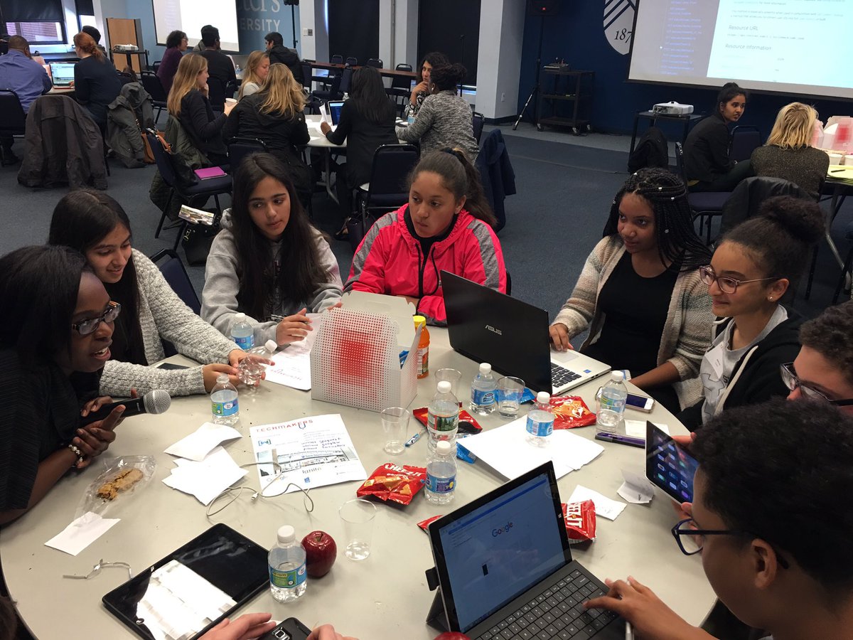 MALISSA17's tweet photo. Using Twitter API data & how @projectres teams used # to locate professionals! #TechmakersU #IWDNJ #stem https://t.co/p9d0h9ohSj