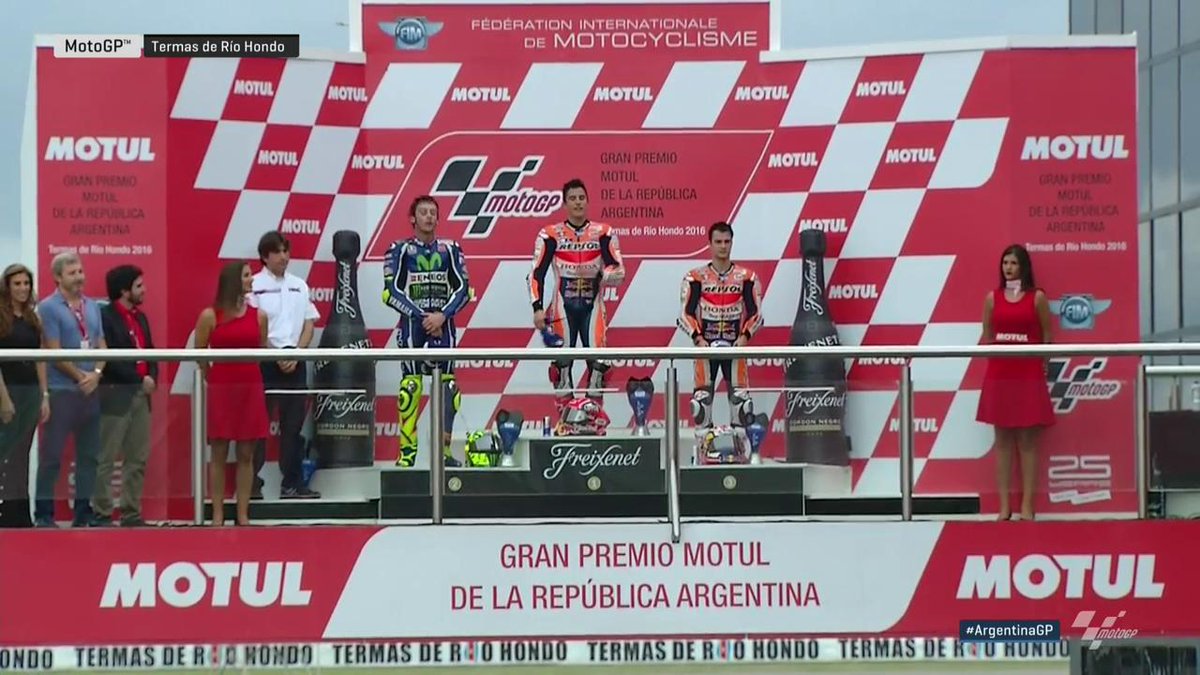 WeGotLoves's tweet photo. #WGLSPORTS

[ MOTOGP 3 APRIL 2016 ]

#ArgentinaGP Podium 🇦🇷 🏁
#VR46   #MM93   #DP26 
https://t.co/QWwp5x8fhg