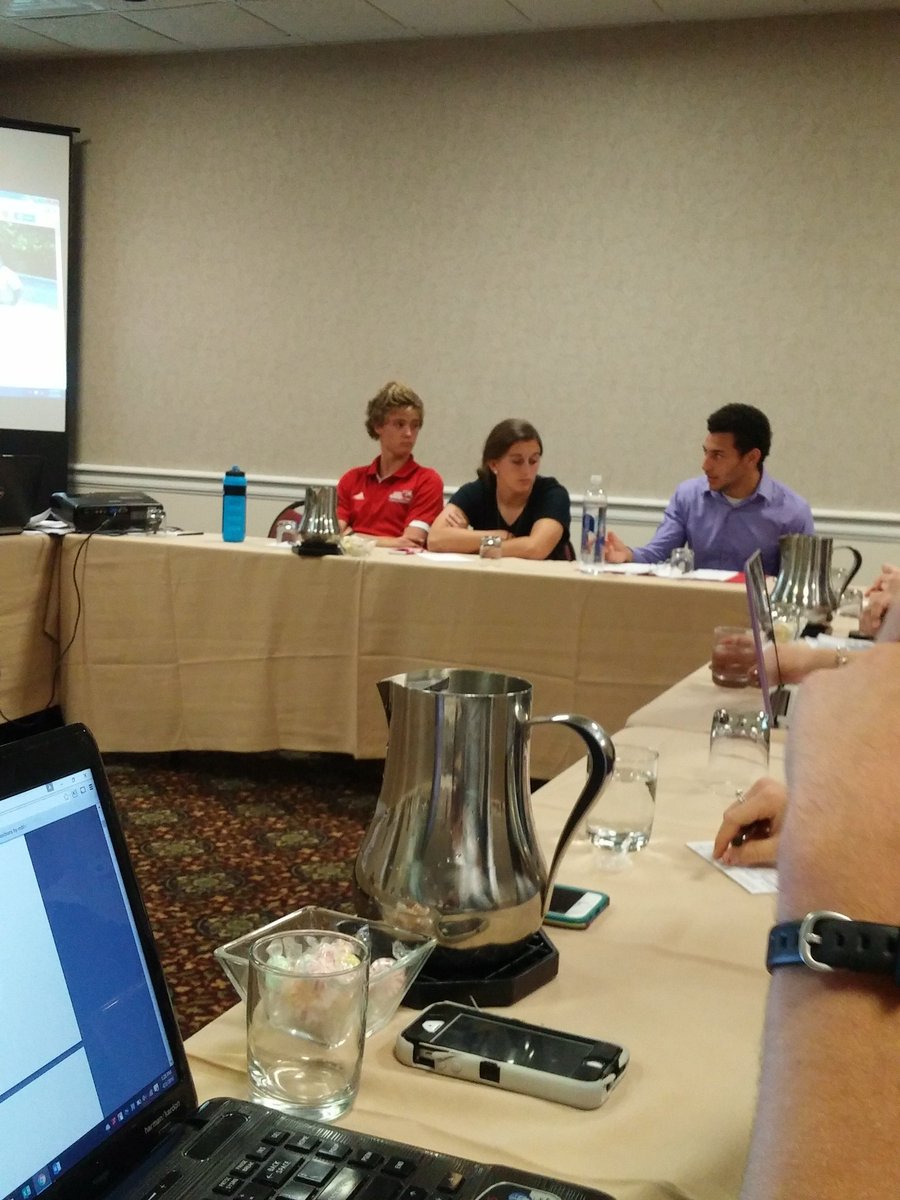 <a href="/semosaac/">SE Missouri SAAC</a> at the <a href="/OVC_SAAC/">OVC SAAC</a> conference. A lot of topics including time demands of S/A being discussed.