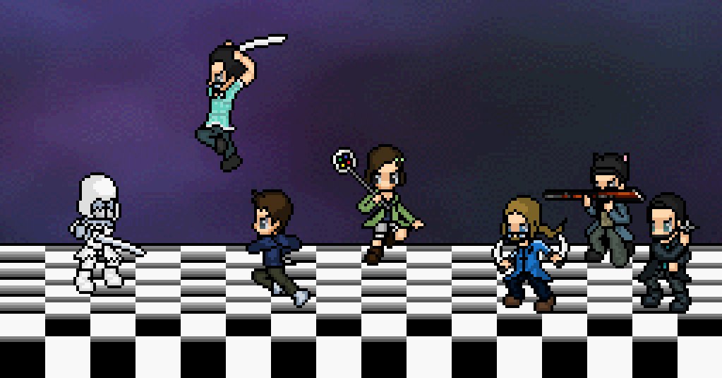 NiyugameProject's tweet photo. Seul(e) l'Invité(e) Spécial(e) pourra éveiller ces âmes torturées par le Sommeil. #Ivaylle #ChapterBanquet #PixelArt https://t.co/ZRkJ9MTPdQ