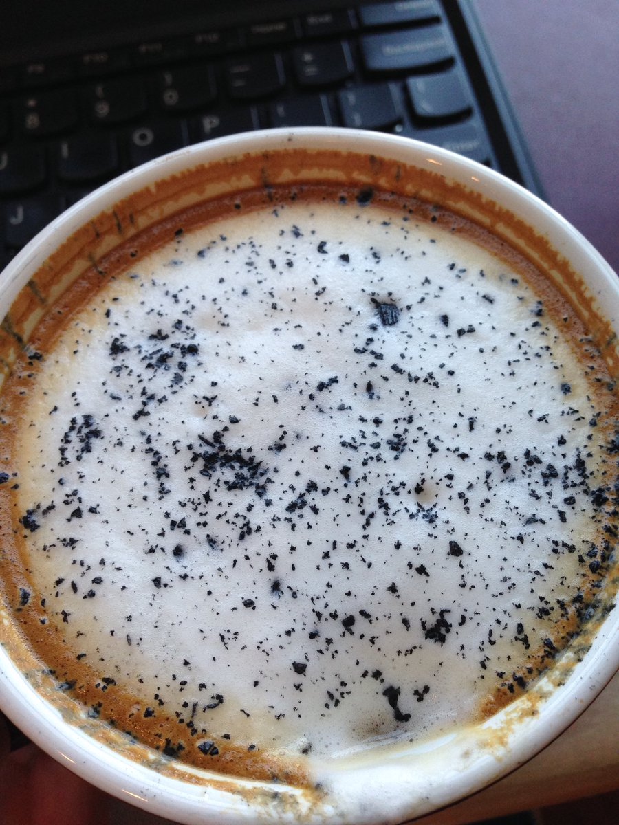 HangMusicology's tweet photo. Black rider! Caramel and Black Sea salt...so good! #disstime https://t.co/p9tOE8YgEc