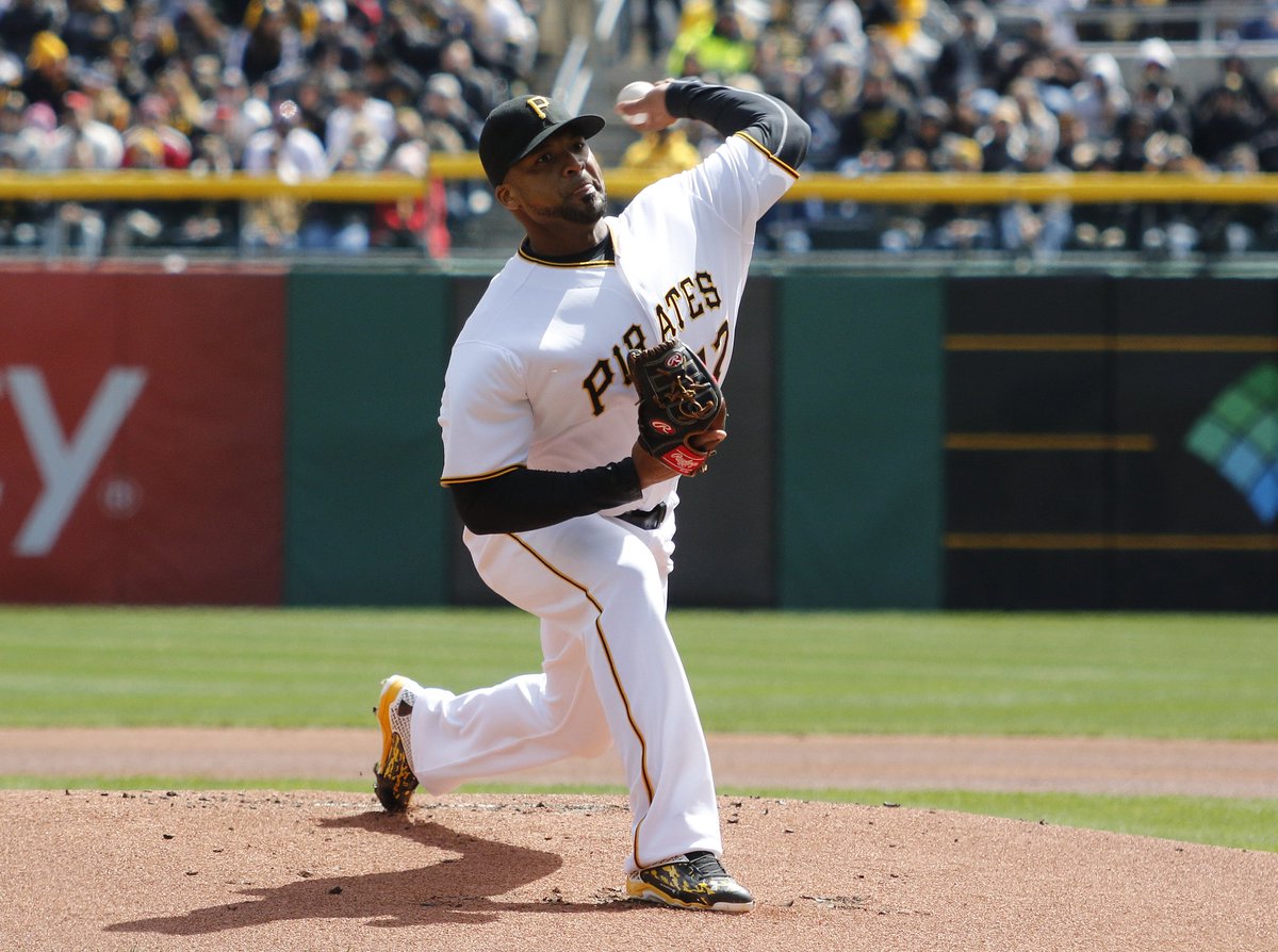 NBCSports's tweet image. Francisco Liriano fans 10 in @Pirates’ Opening Day win over the @Cardinals tw.nbcsports.com/i0e