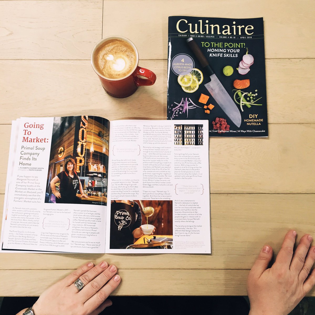Our very own Margaret is featured in this month's issue of <a href="/CulinaireMag/">Culinaire Magazine</a>!

bit.ly/1Ry49a3 flip to page 16.