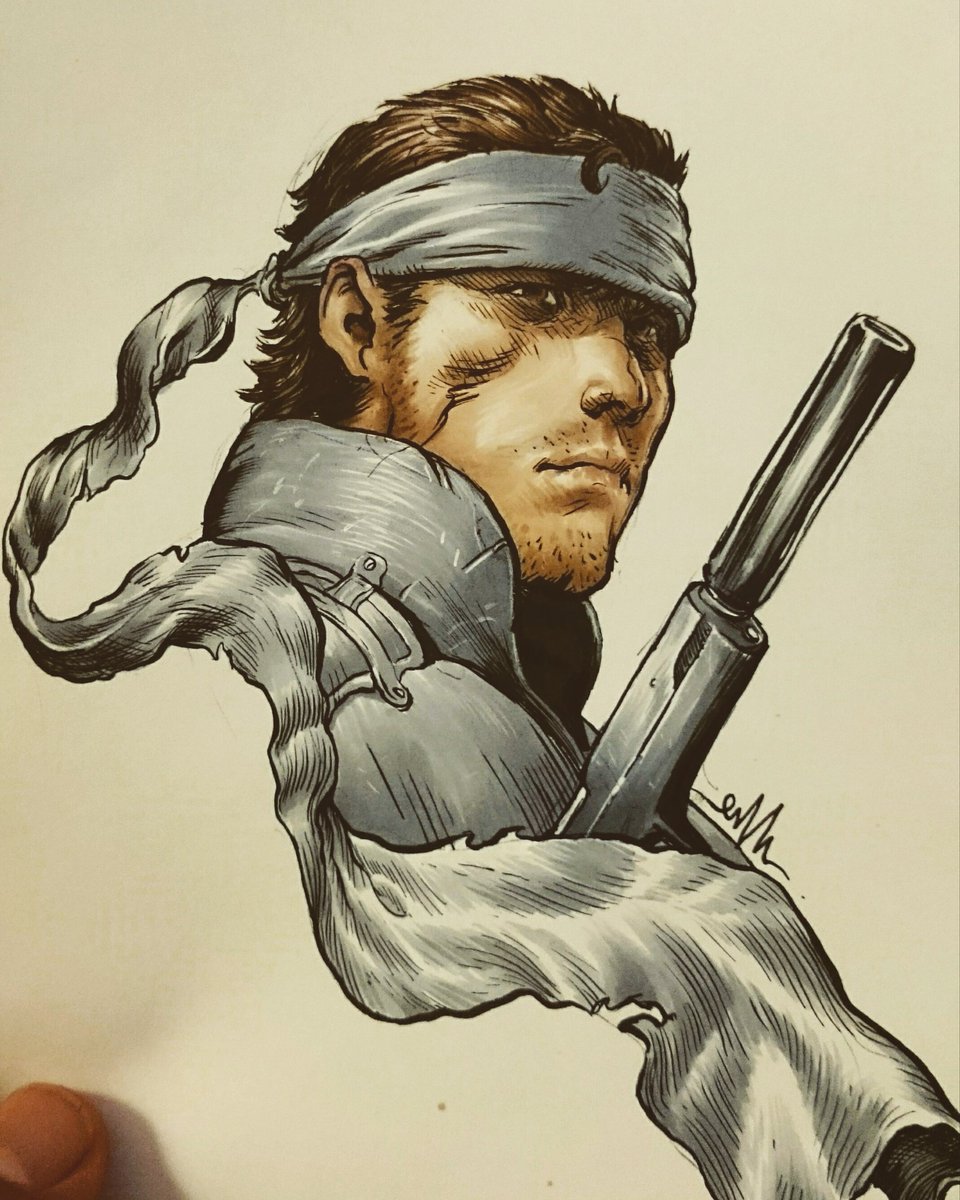 Metal Gear Solid - Snake Fanart. #art. 