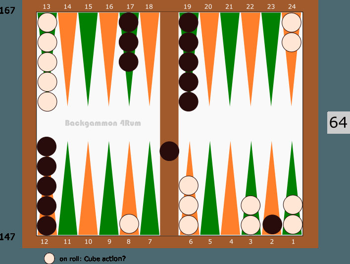 backgammon4rum's tweet image. Blitz reference position: No double/take backgammon4rum.com/2016/04/03/bli…