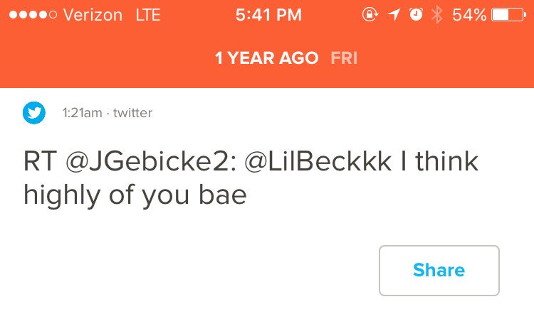 LilBeckkk's tweet photo. @JGebicke2 lol &amp; this time last year https://t.co/HDruuZPo1R