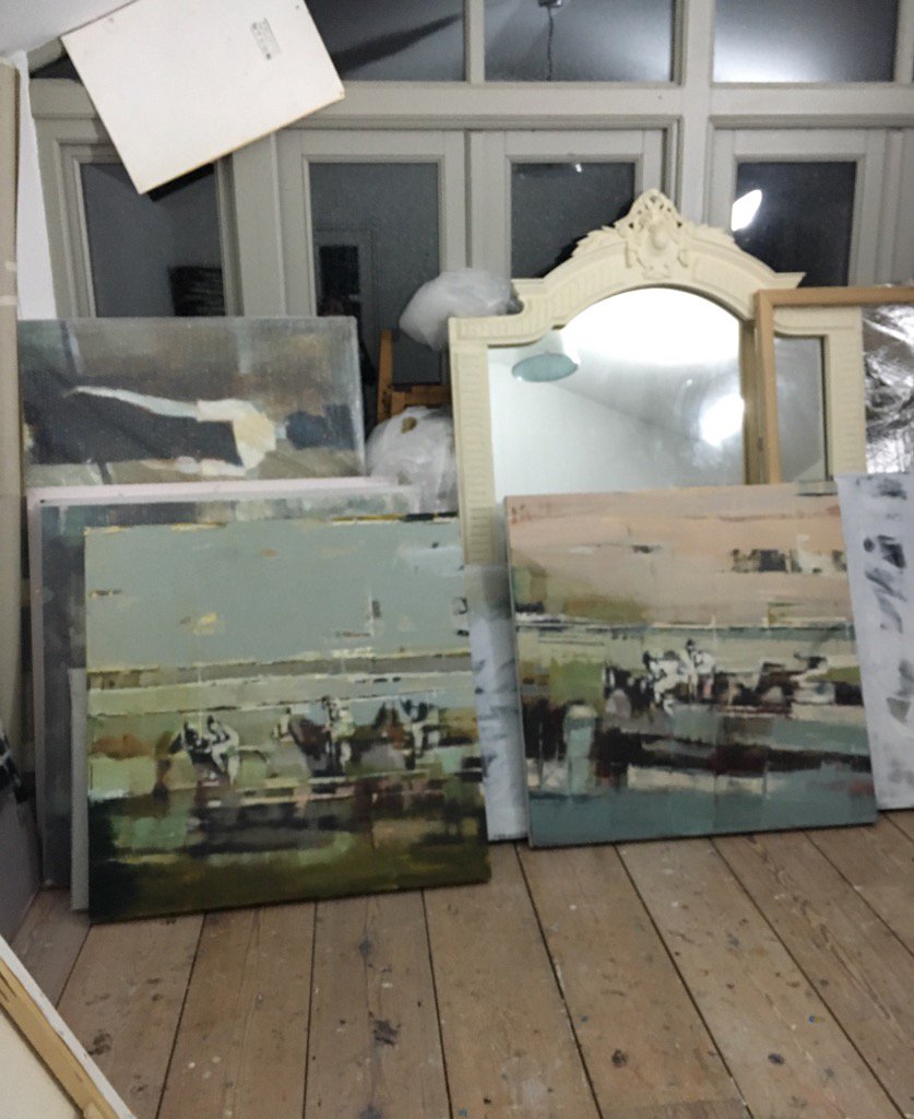 artistyates's tweet photo. Horsey work in the studio. See Josie Eastwood Fine Arts Winchester https://t.co/Hhy1U2Ugcg