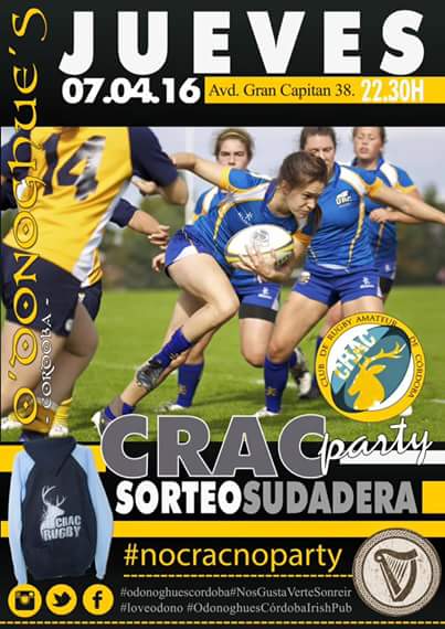 #ErasmusfamilleCordoue notre fête c'est le 7 abril <a href="/odonoghuescor/">odonoghuescor</a> vous ne pouvez pas la manquer!! #noCRACnoPARTY