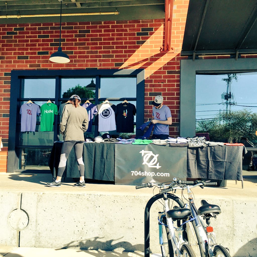 RailTrailCLT's tweet photo. Rolling through #FrontPorchSunday. Good stuff here until 7 pm next to @SycamoreBrewing right off the Trail 👌 https://t.co/viAOpEw5BL