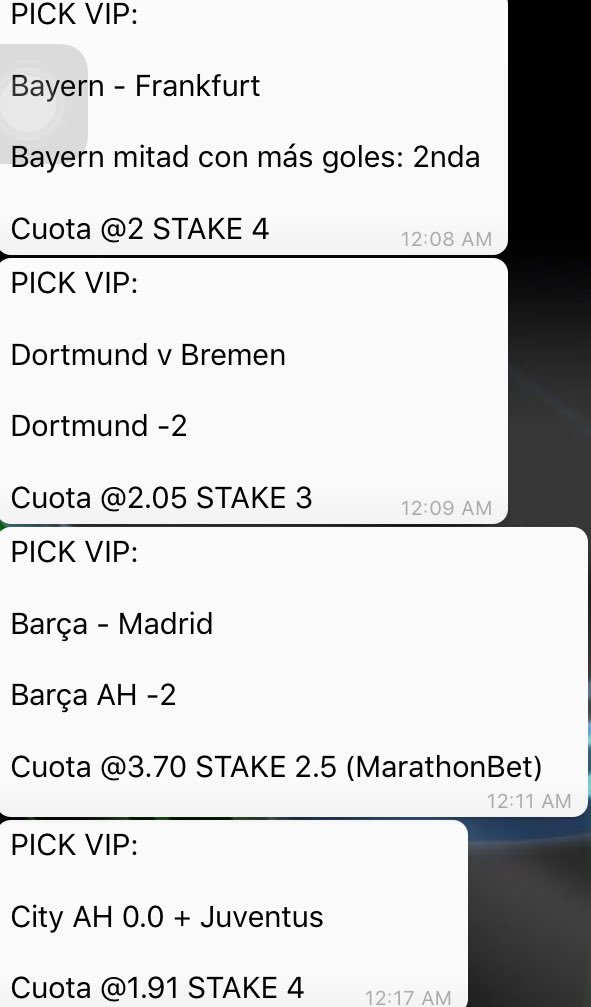 RadokVIP_'s tweet image. Acá están los Picks enviados el sábado