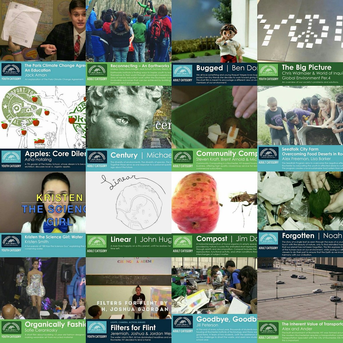 FastForwardRoc's tweet image. We&apos;ll be highlighting the 2016 #FastForwardROC #shortfilm nominations all this week! Get ready for #EarthWeek #Roc!