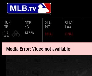 UnJoyeuxLuron's tweet photo. Hi @MLBTV, this was the way not I expected my #OpeningDay.... #OpeningFail https://t.co/gHUOkuniGp